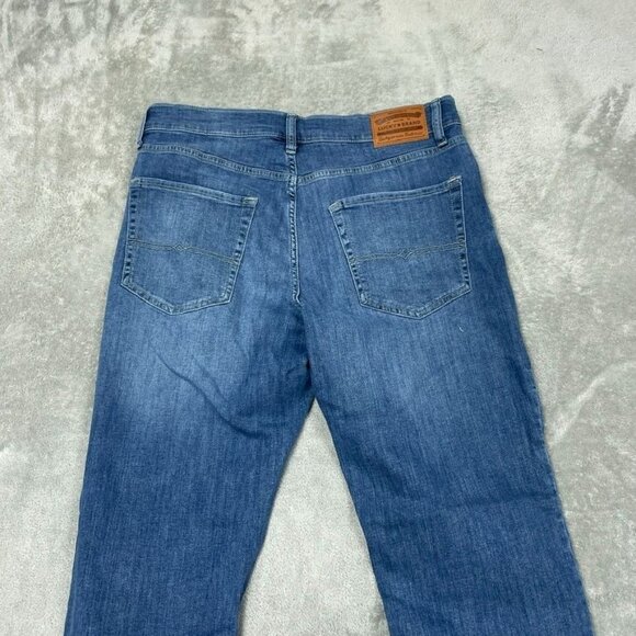 Lucky Brand 223 Straight Jeans Mens 34x29 Light Blue Stretch Denim a0196 - Picture 8 of 11